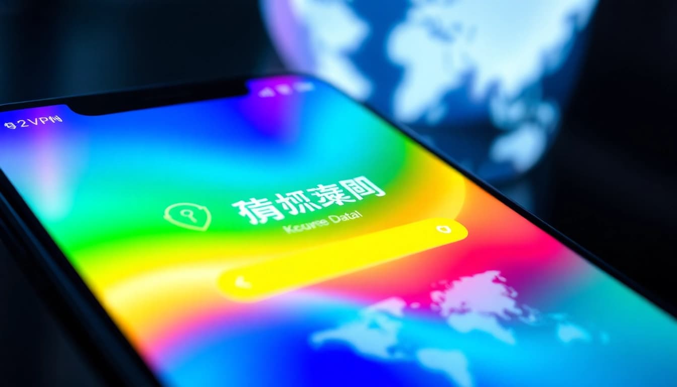 快连下载 app interface on smartphone showcasing smooth installation process and security features.