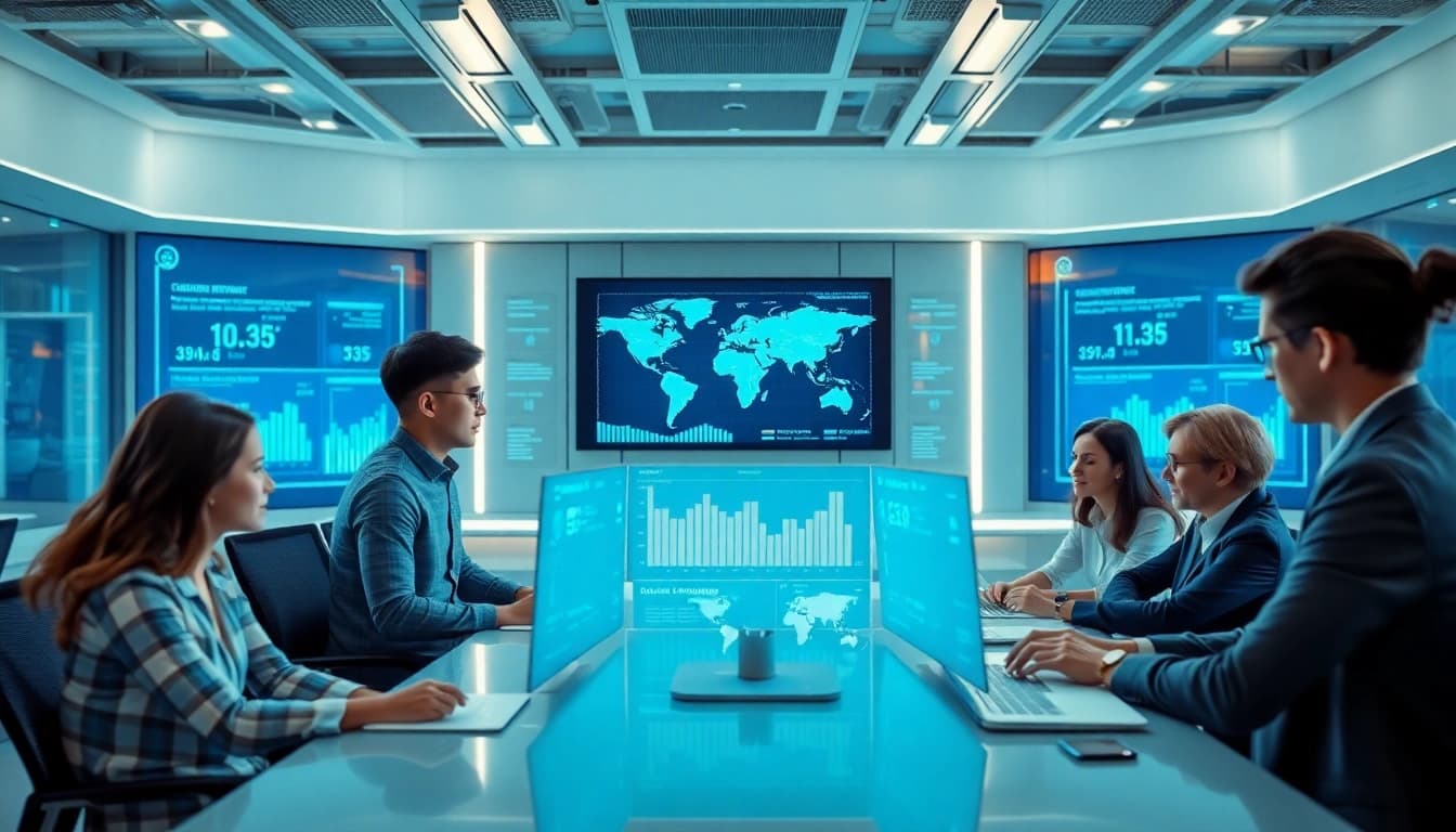 快连官网 showcasing advanced technology in a modern office environment.