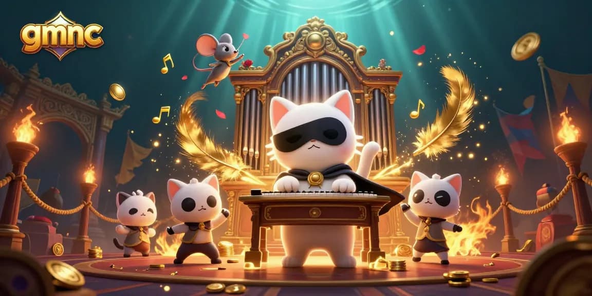 Experience excitement in gmnc's casino universe with a captivating scene of gaming characters and dynamic effects.