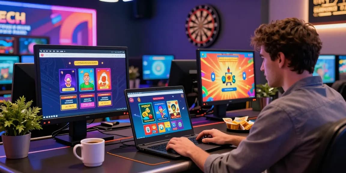 Engaging player exploring non UK casinos at https://rcnhca.org.uk, vibrant gaming setup showcasing casino sites.