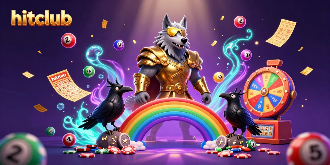 Engage in thrilling gameplay at hitclub with vibrant casino elements and Norse mythology characters.
