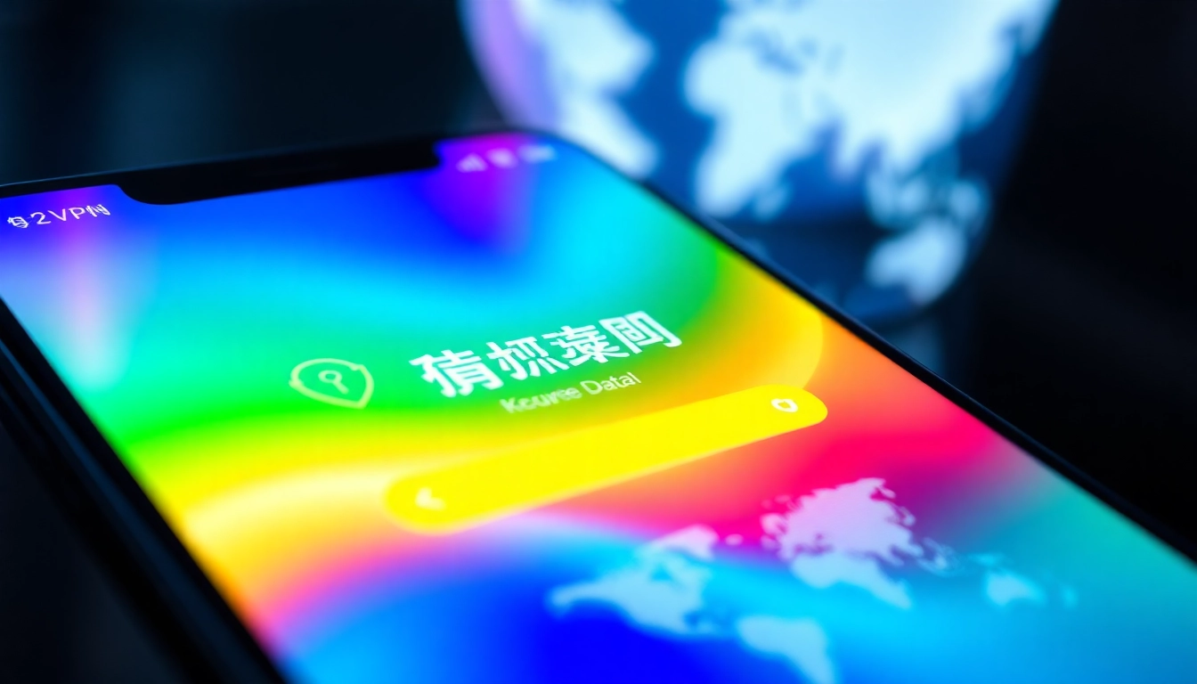 快连下载 app interface on smartphone showcasing smooth installation process and security features.