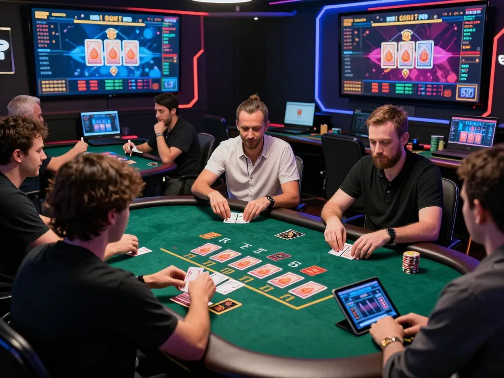 Players actively engaging in live dealer blackjack representing VA88 online casino gaming experience