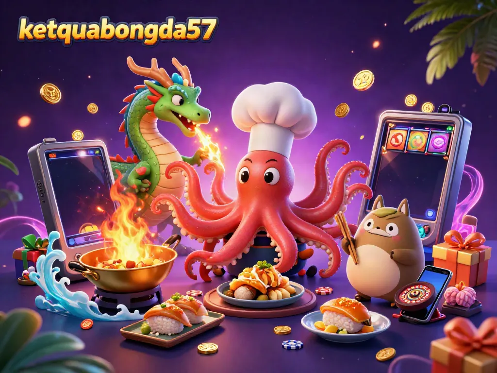 Experience the excitement of real-time gaming at ketquabongda57 with dynamic characters and colorful casino elements.