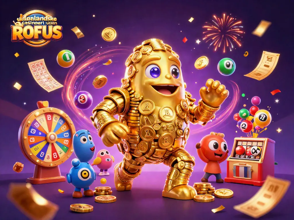 Engage with udenlandske casinoer uden ROFUS featuring a dynamic golden golem and lottery elements