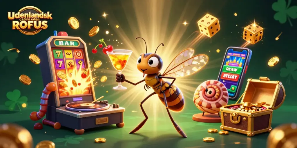 Engage with udenlandsk casino uden ROFUS through vibrant animated casino characters and jackpot scenes.