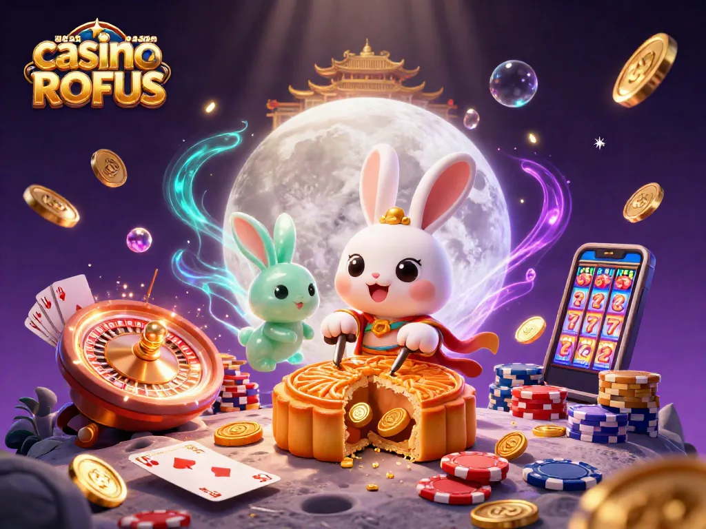 Experience the thrill of udenlandsk casino uden ROFUS with a colorful 3D scene of casino delights.