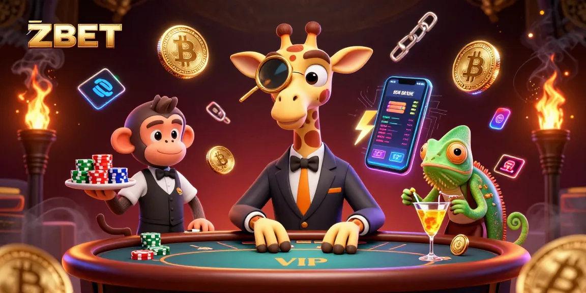ZBET elevates your gaming experience with VIP characters and vibrant casino elements.