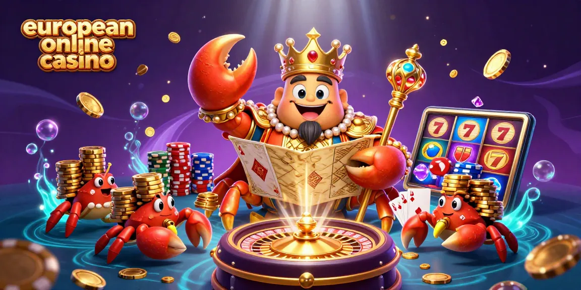 Experience top casino excitement with the european online casino featuring a golden crab emperor and thrilling game elements.