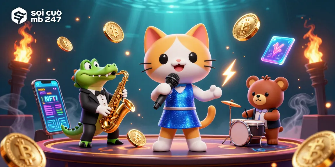Experience winning strategies with soi cầu mb 247 as animated characters engage in dynamic gambling action.