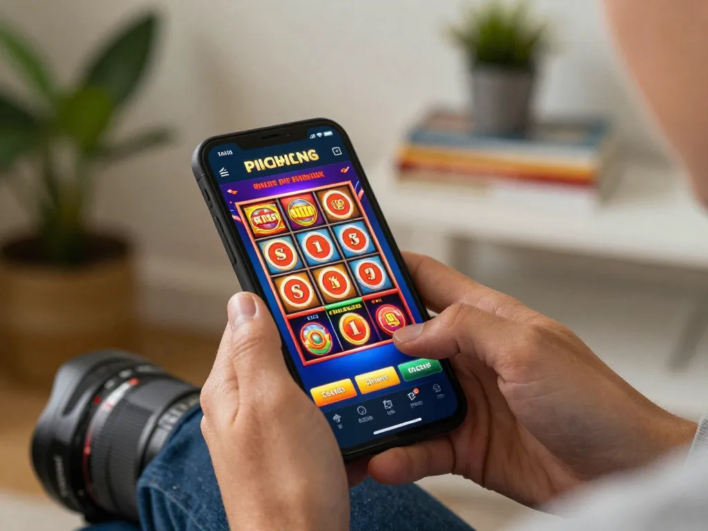 Link vào Hitclub for exciting mobile gaming experience on smartphone, showcasing vibrant casino app interface.
