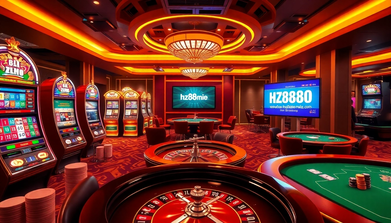 Experience excitement and luxury at hz88mie.com with vibrant casino gaming visuals.