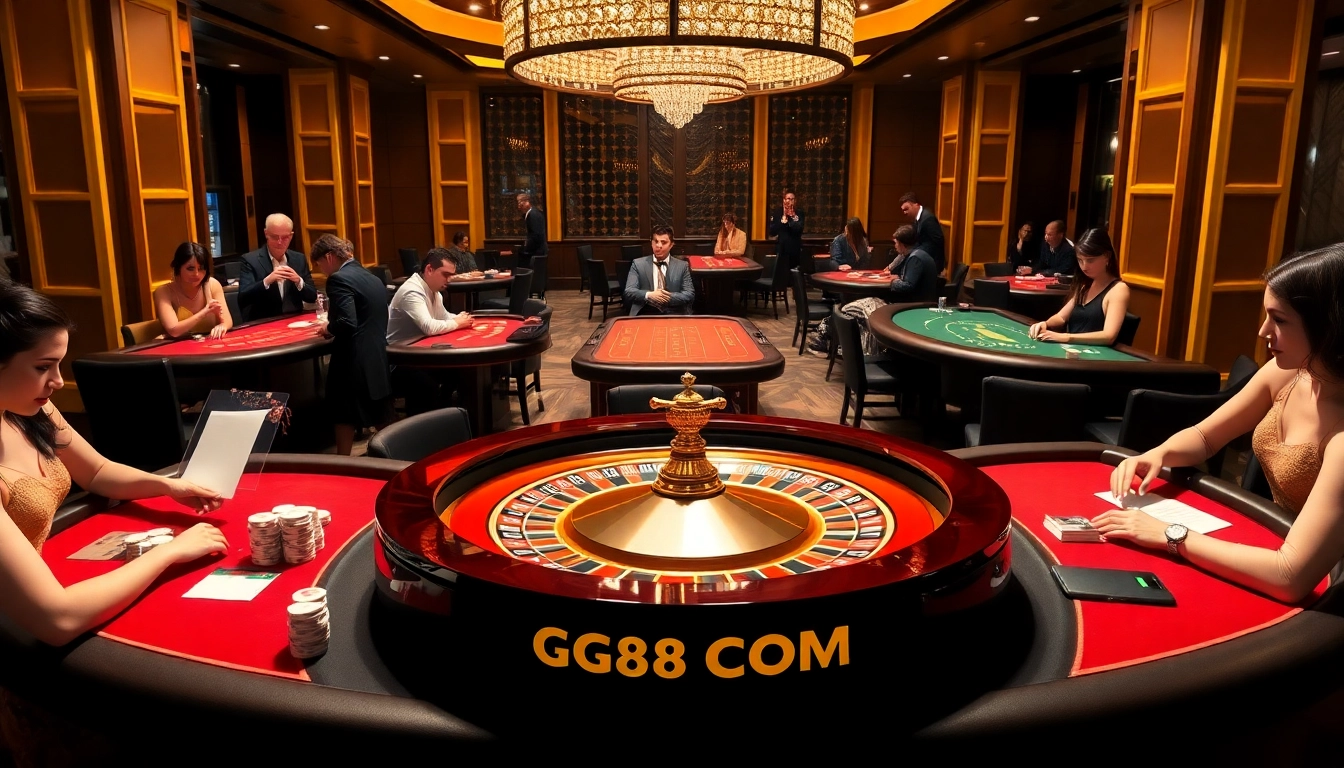 Win big at the GG88 COM casino with vibrant games and exciting players battling at the tables.