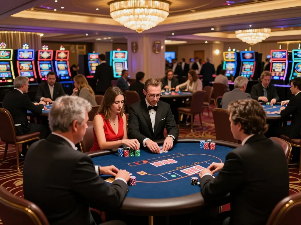 Players engaging in dynamic poker gameplay at XOCDIA88 casino, capturing the excitement of high-stakes gambling.